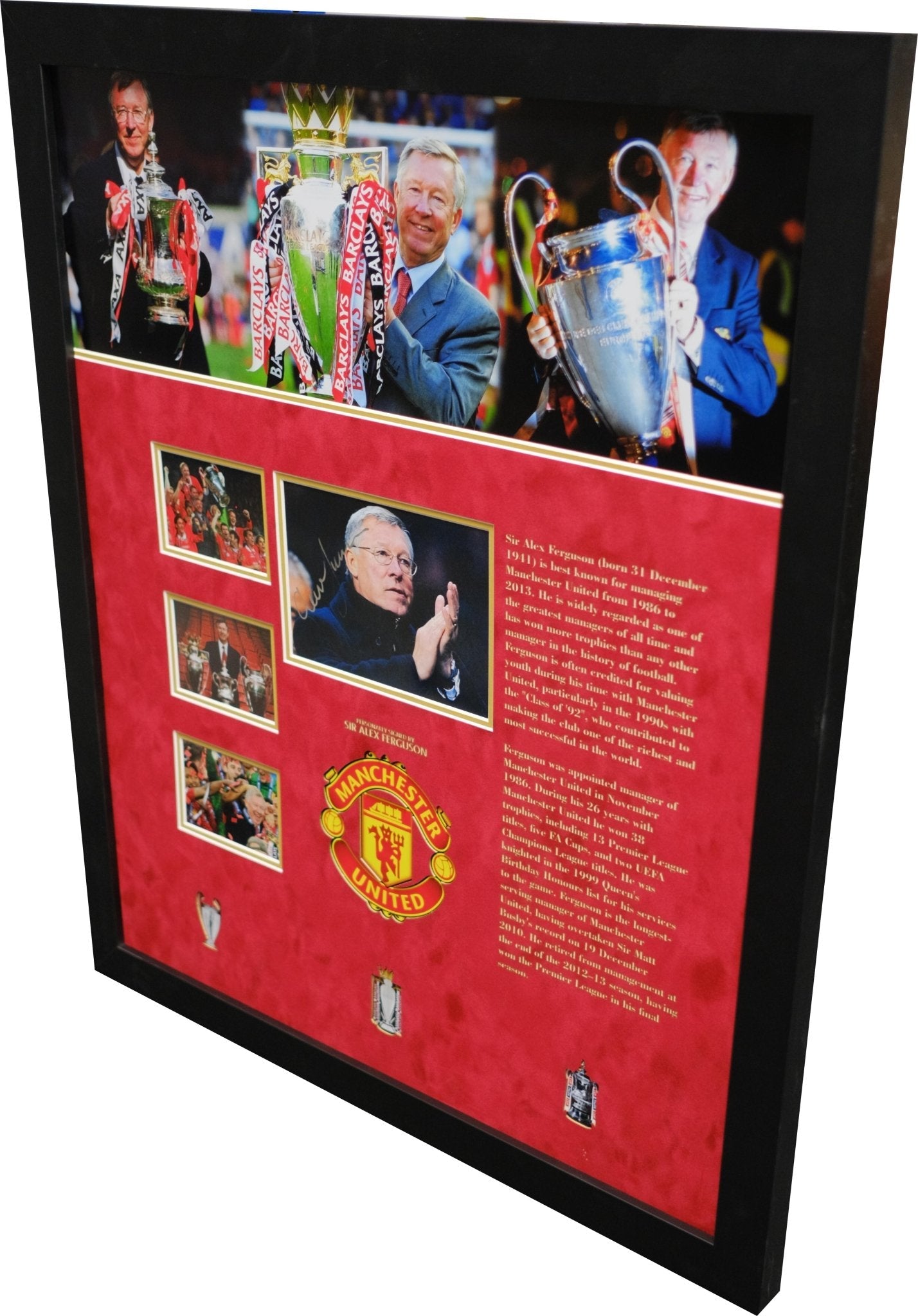 Sir Alex Ferguson signed Biography Manchester United - Memorabilia Framers Shop