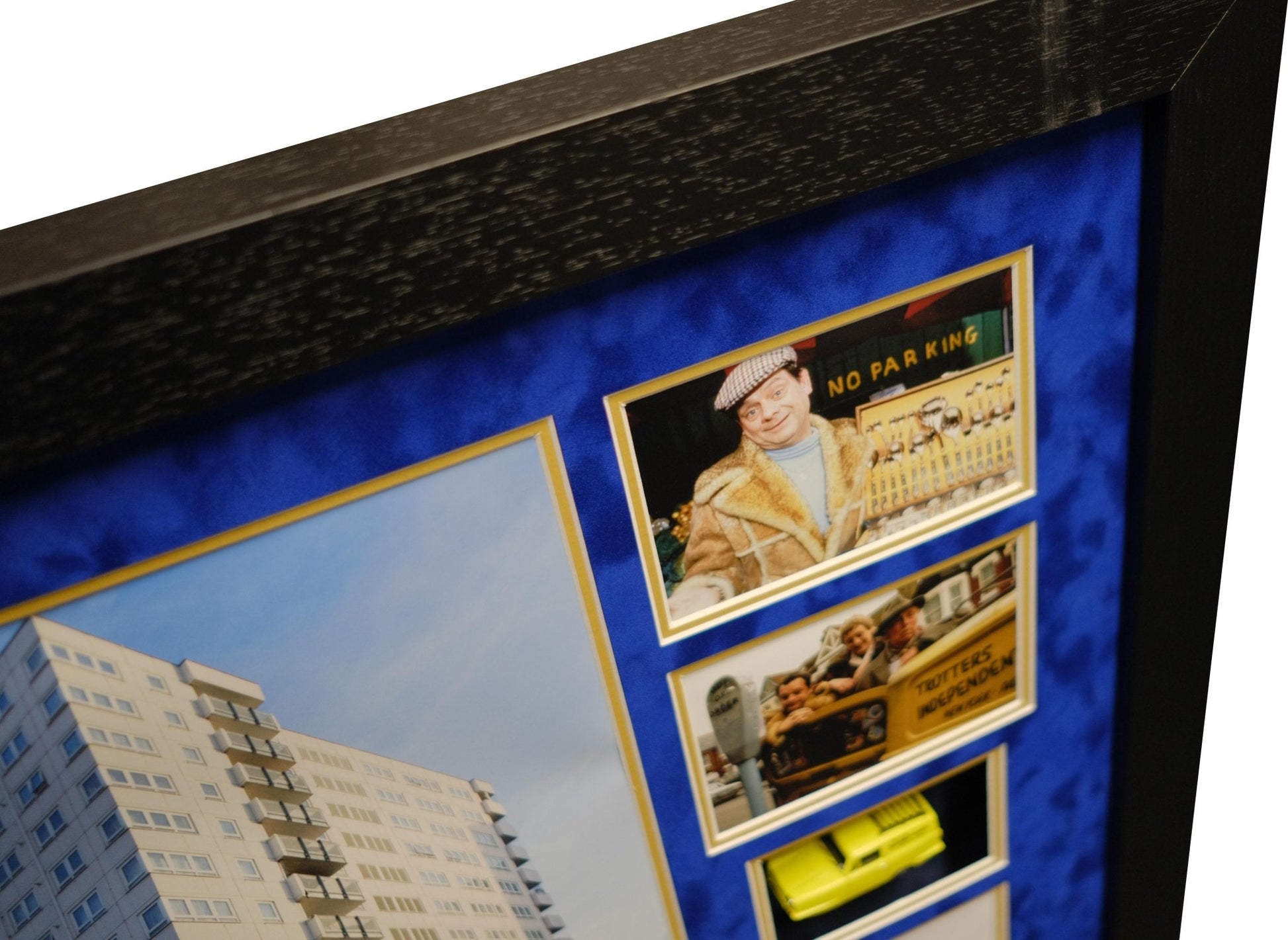 Sir David Jason signed white card - Only Fools and Horses - Memorabilia Framers Shop