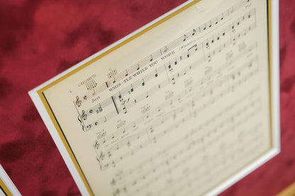 Snow White Written Letter Display Signed by Adriana Caselotti - Memorabilia Framers Shop