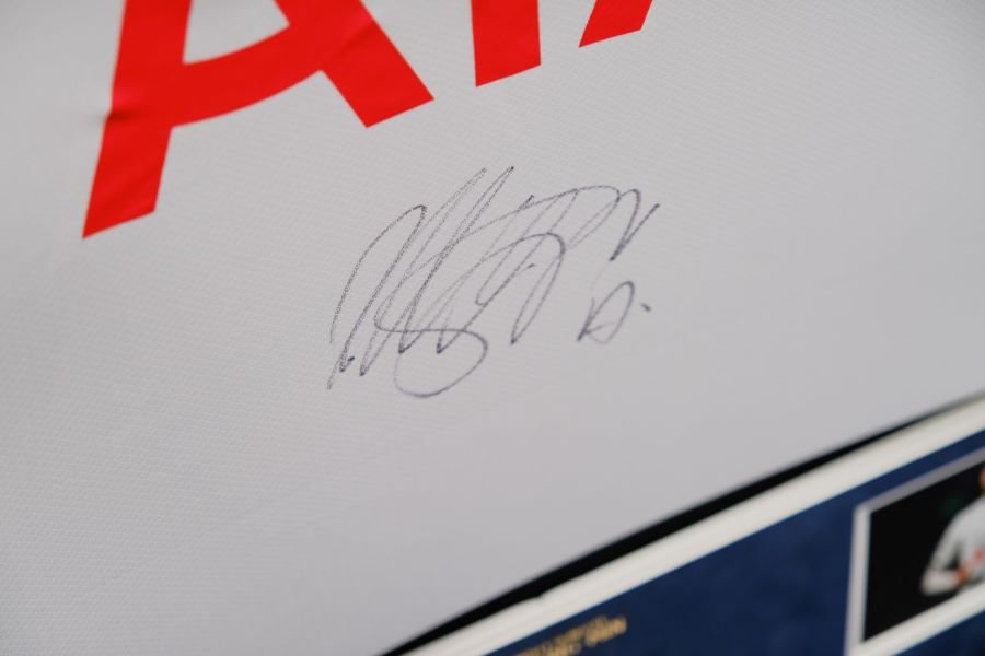 Son Heung-Min Signed Spurs Shirt Framed Display - Memorabilia Framers Shop