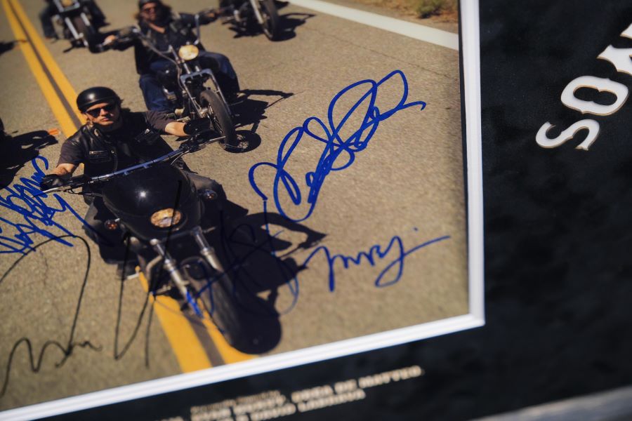 Sons of Anarchy Multi Signed Photograph Display - Memorabilia Framers Shop
