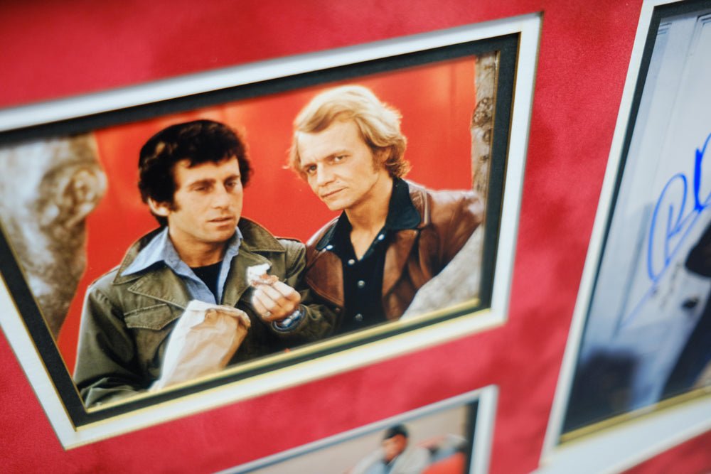 Starsky & Hutch Signed Photo by Paul Michael Glaser & David Soul- BECKETT CERTIFIED - Memorabilia Framers Shop