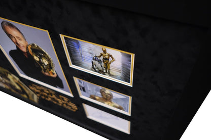 Starwars C3P0 signed white card by Anthony Daniels - Memorabilia Framers Shop