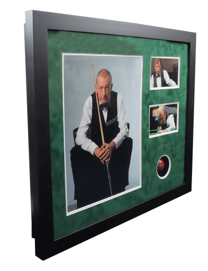 Steve Davis Snooker champion signed ball - Memorabilia Framers Shop