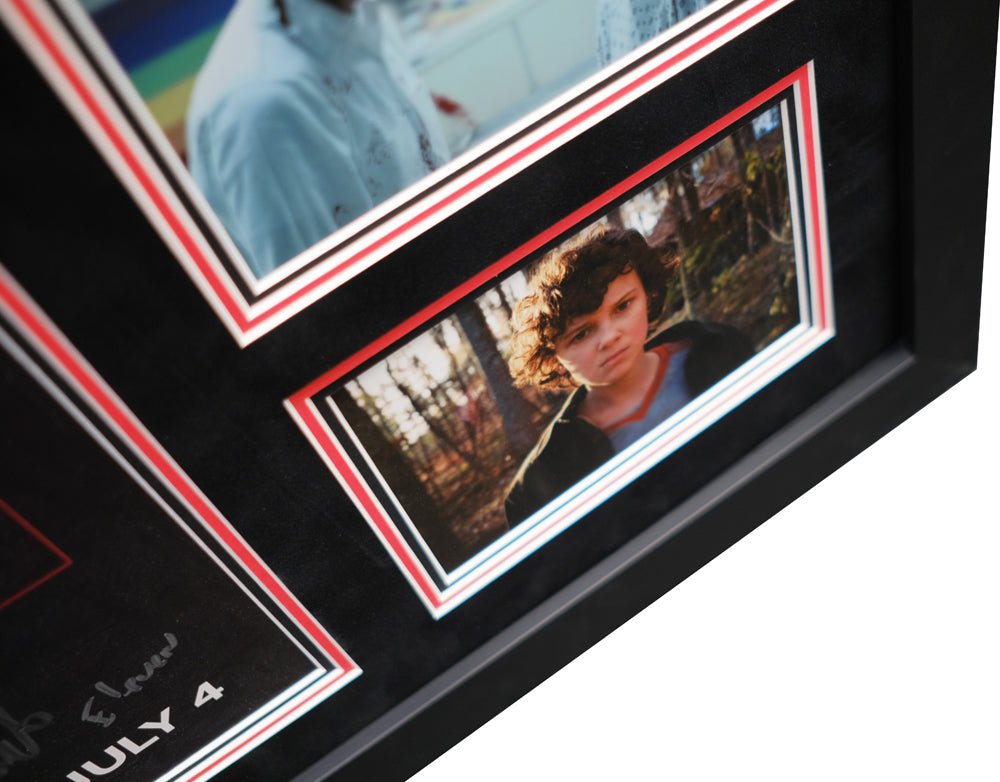 Stranger Things Framed display Personally signed by Millie Bobby Brown - Memorabilia Framers Shop