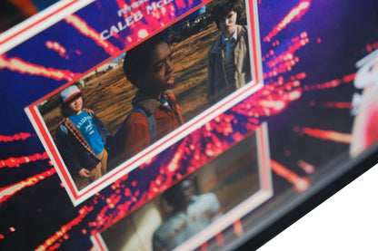 Stranger Things Framed Display Signed by Caleb McLaughin - Memorabilia Framers Shop