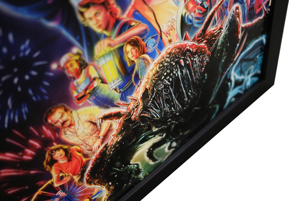 Stranger Things Framed Display Signed by Charlie Heaton - Memorabilia Framers Shop