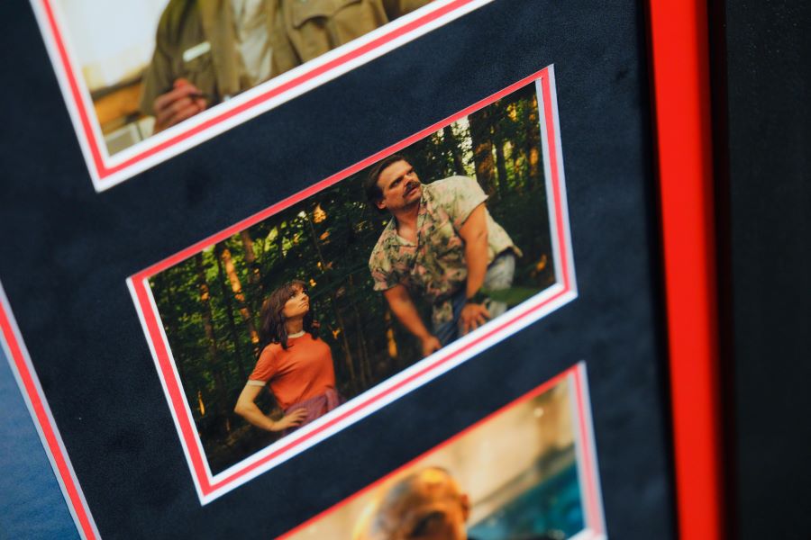 Stranger Things Framed Display Signed by David Harbour - Memorabilia Framers Shop