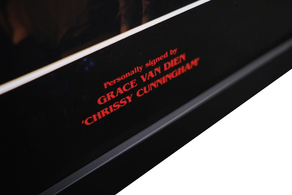 Stranger Things Framed Display Signed by Grace Van Dien - Memorabilia Framers Shop