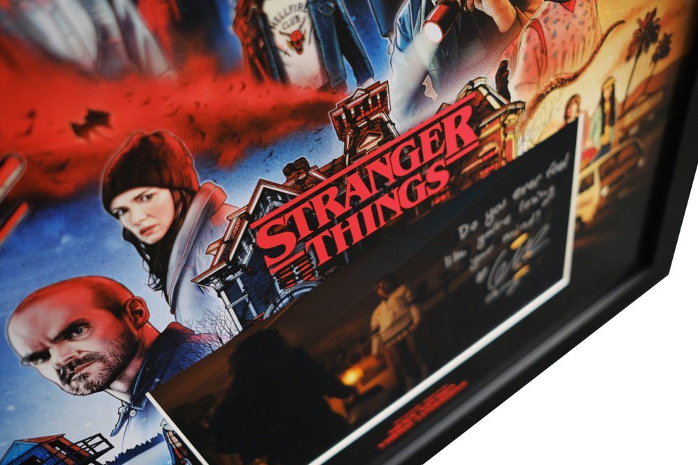 Stranger Things Framed Display Signed by Grace Van Dien - Memorabilia Framers Shop