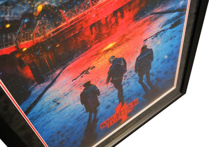 Stranger Things Framed Poster Display Signed by David Harbour - Memorabilia Framers Shop