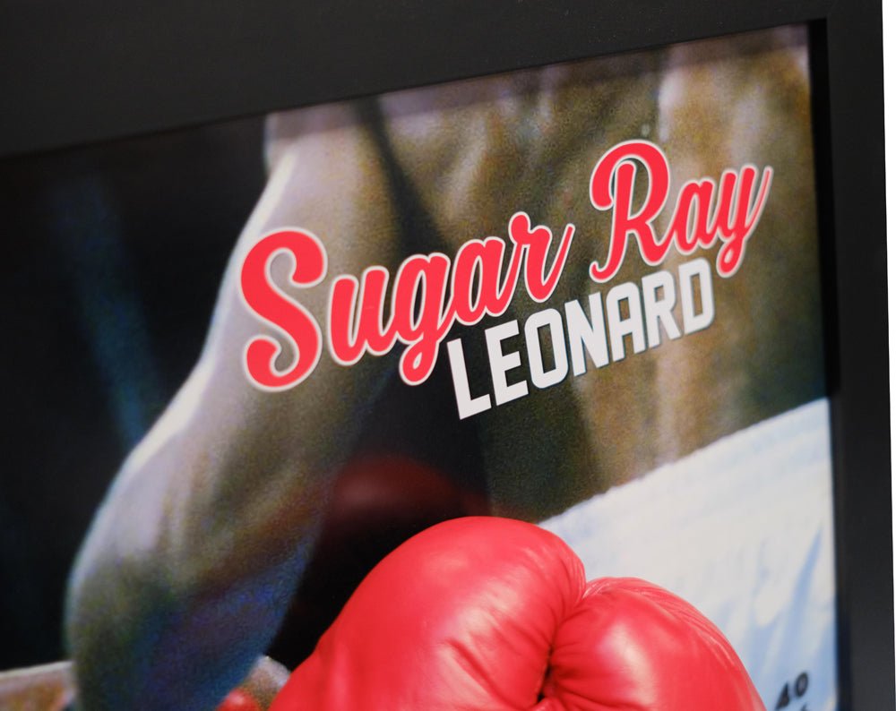 Sugar Ray Leonard Signed Glove - Memorabilia Framers Shop