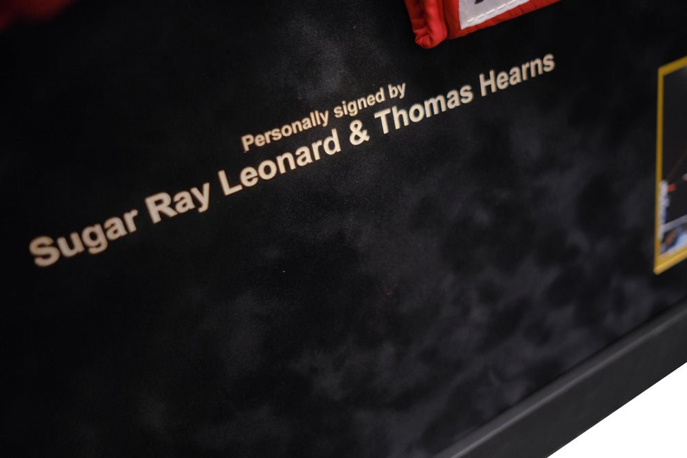 Sugar Ray Leonard VS Thomas Hearns - Memorabilia Framers Shop