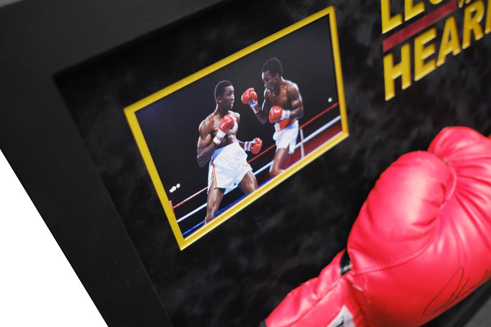 Sugar Ray Leonard VS Thomas Hearns - Memorabilia Framers Shop