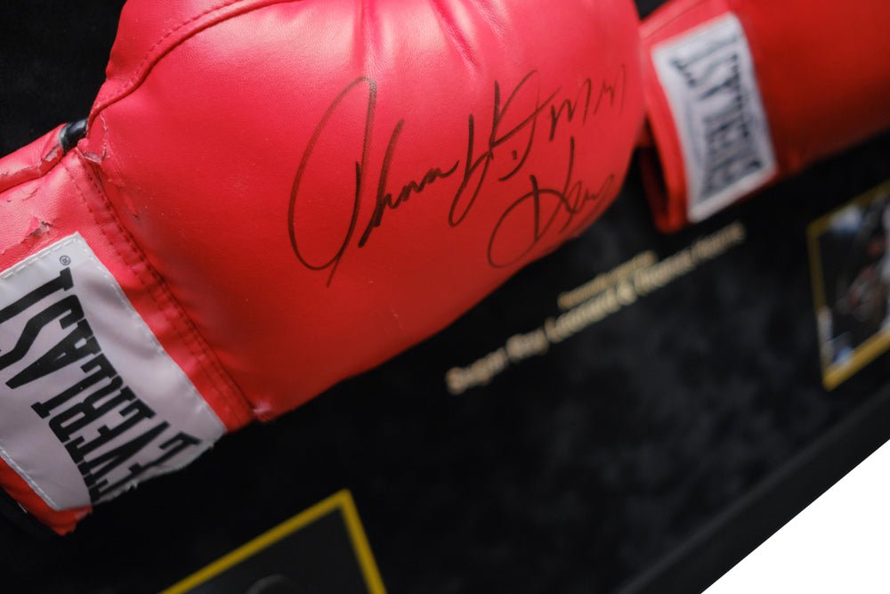 Sugar Ray Leonard VS Thomas Hearns - Memorabilia Framers Shop
