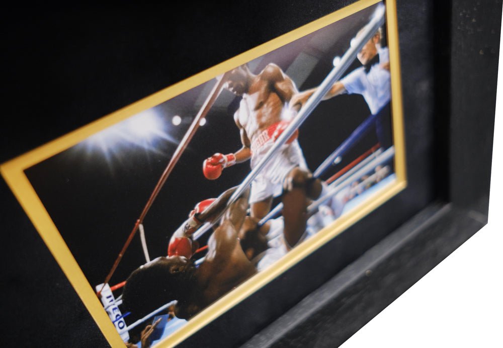 Sugar Ray Leonard vs. Thomas Hearns Gloves Framed Display - Memorabilia Framers Shop