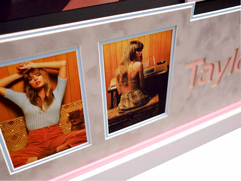 Taylor Swift Signed Photo And Midnights Vinyl - Memorabilia Framers Shop