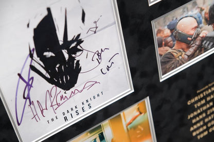 The Dark Night Rises Poster Display Signed by Cast - Memorabilia Framers Shop