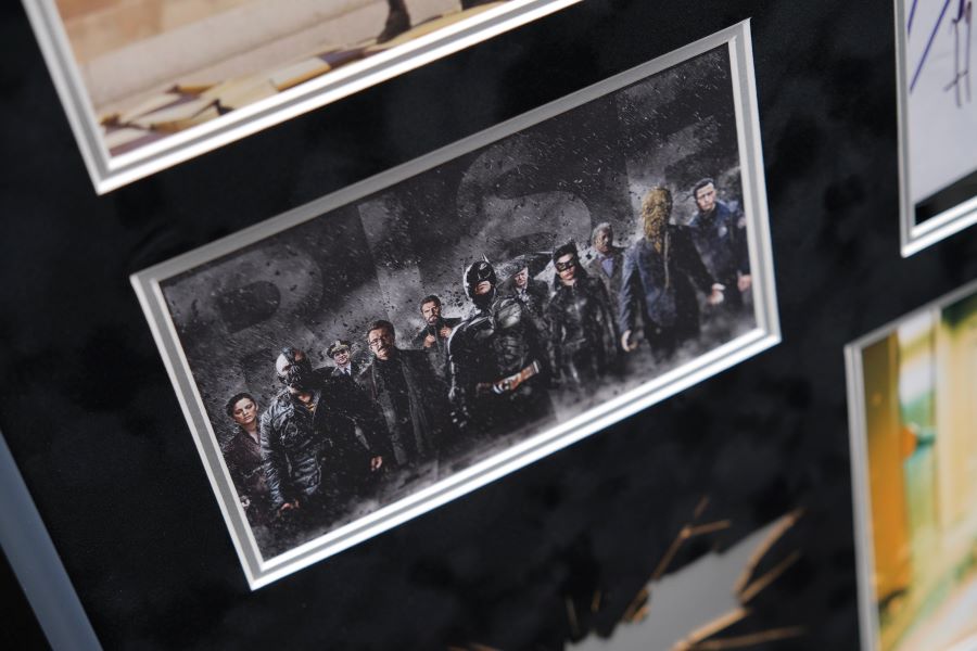 The Dark Night Rises Poster Display Signed by Cast - Memorabilia Framers Shop