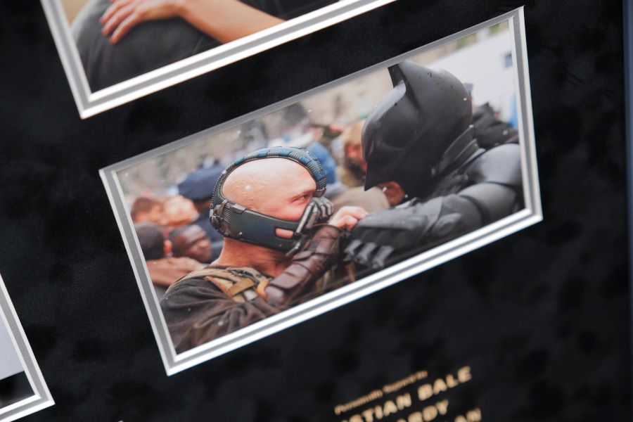 The Dark Night Rises Poster Display Signed by Cast - Memorabilia Framers Shop
