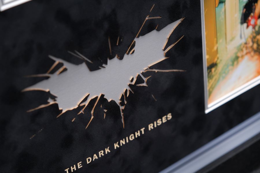 The Dark Night Rises Poster Display Signed by Cast - Memorabilia Framers Shop