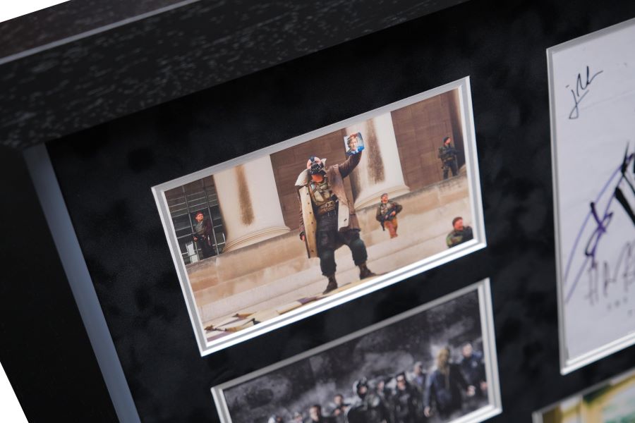 The Dark Night Rises Poster Display Signed by Cast - Memorabilia Framers Shop