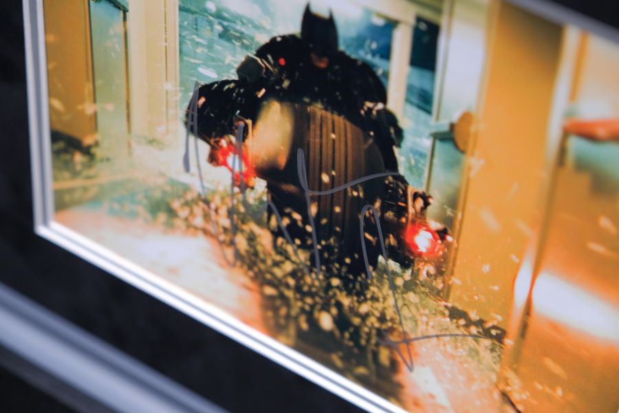 The Dark Night Rises Poster Display Signed by Cast - Memorabilia Framers Shop