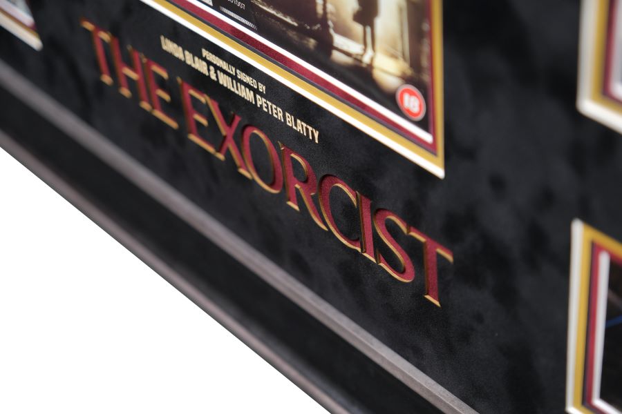 The Exorcist Signed Photograph by Blair and Blatty Framed Display - Memorabilia Framers Shop
