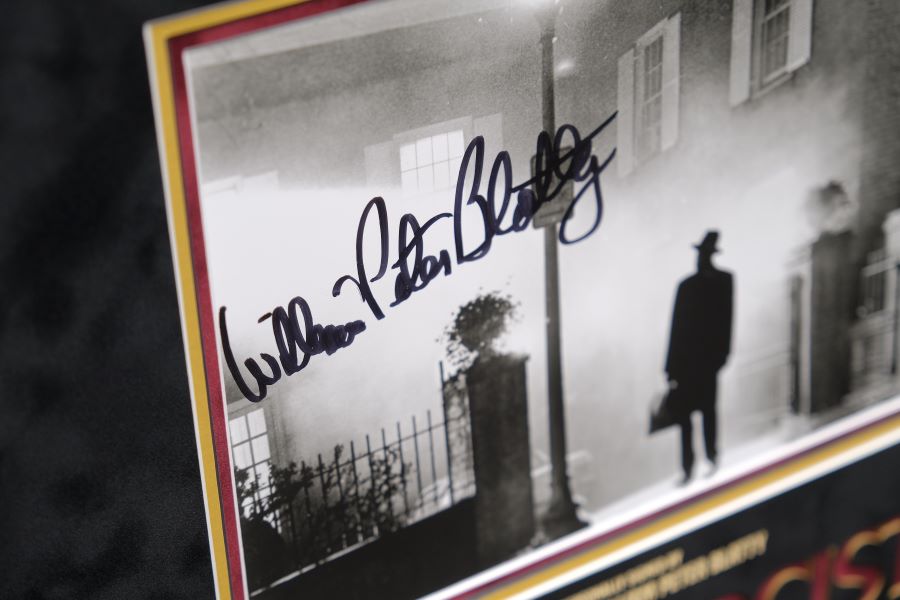 The Exorcist Signed Photograph by Blair and Blatty Framed Display - Memorabilia Framers Shop