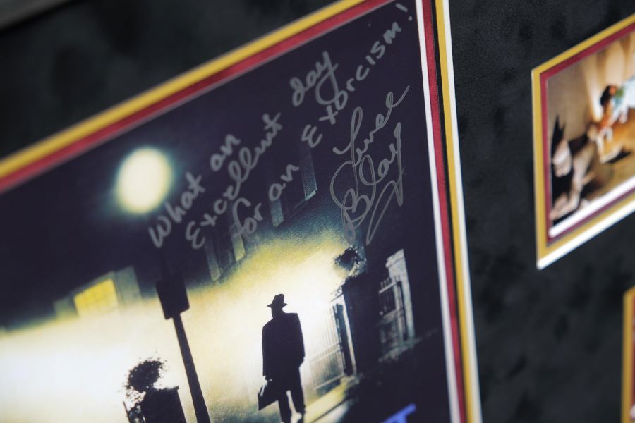 The Exorcist Signed Photograph by Blair and Blatty Framed Display - Memorabilia Framers Shop