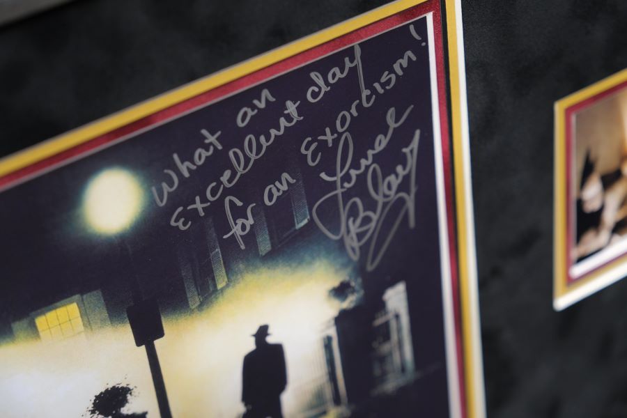 The Exorcist Signed Photograph by Blair and Blatty Framed Display - Memorabilia Framers Shop
