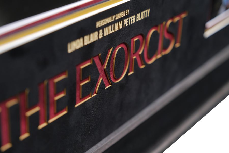 The Exorcist Signed Photograph by Blair and Blatty Framed Display - Memorabilia Framers Shop