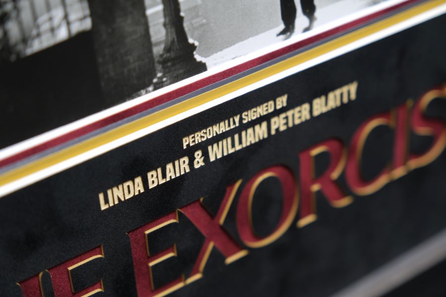 The Exorcist Signed Photograph by Blair and Blatty Framed Display - Memorabilia Framers Shop