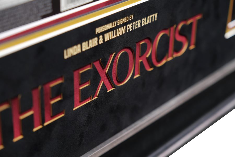 The Exorcist Signed Photograph by Blair and Blatty Framed Display - Memorabilia Framers Shop