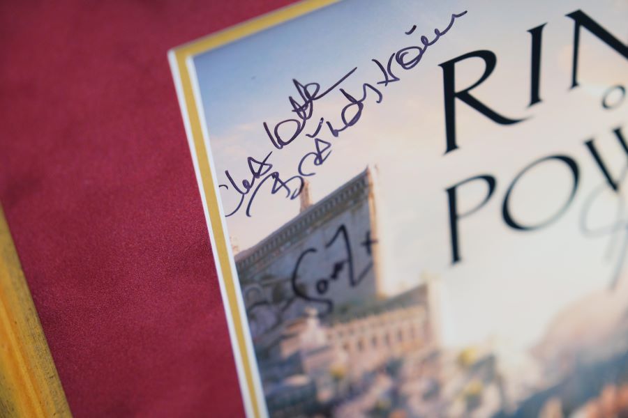 The Lord of the Rings Rings of Power Multi Signed Film Poster - Memorabilia Framers Shop