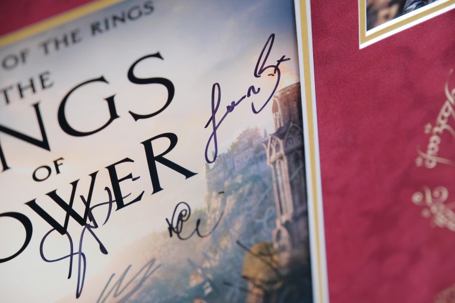 The Lord of the Rings Rings of Power Multi Signed Film Poster - Memorabilia Framers Shop