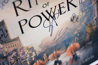 The Lord of the Rings Rings of Power Multi Signed Film Poster - Memorabilia Framers Shop