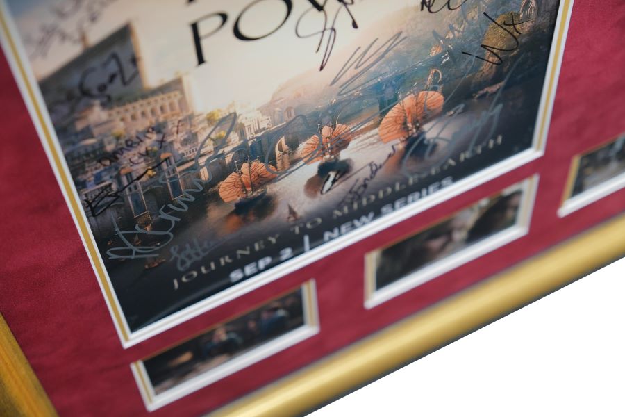 The Lord of the Rings Rings of Power Multi Signed Film Poster - Memorabilia Framers Shop