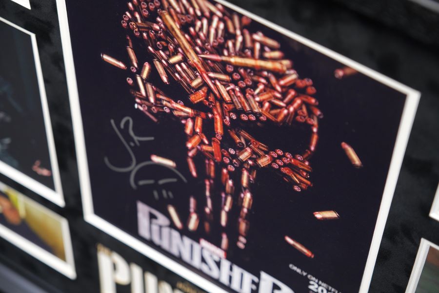 The Punisher Framed Display Signed by Jon Bernthal - Memorabilia Framers Shop