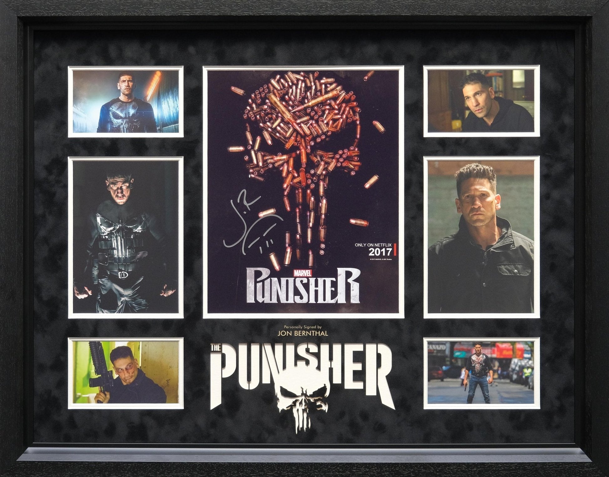 The Punisher Framed Display Signed by Jon Bernthal - Memorabilia Framers Shop