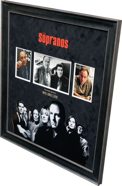 The Sopranos Display Signed by James Gandolfini - Memorabilia Framers Shop