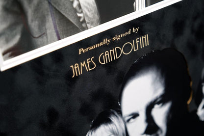 The Sopranos Display Signed by James Gandolfini - Memorabilia Framers Shop