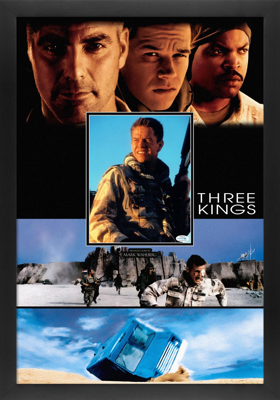 Three Kings Photograph Display Signed by Mark Wahlberg - Memorabilia Framers Shop