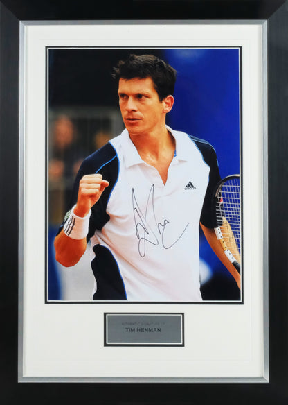 Tim Henman Signed Photo Framed Display