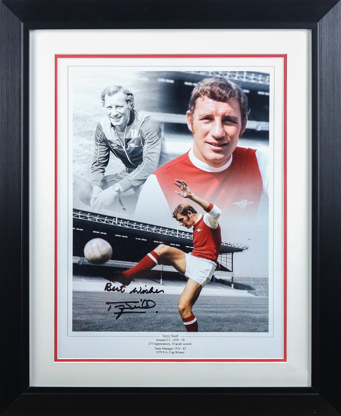 Tony Neill Signed 12x16 Photograph Framed Display - Memorabilia Framers Shop