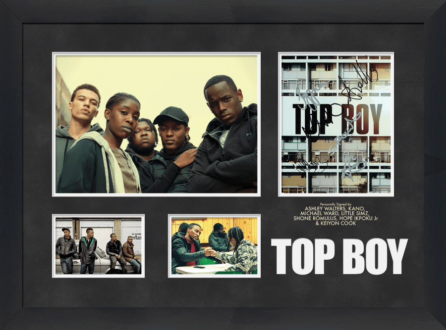 Top Boy Framed Display Multi Signed Poster Signed by Cast - Memorabilia Framers Shop