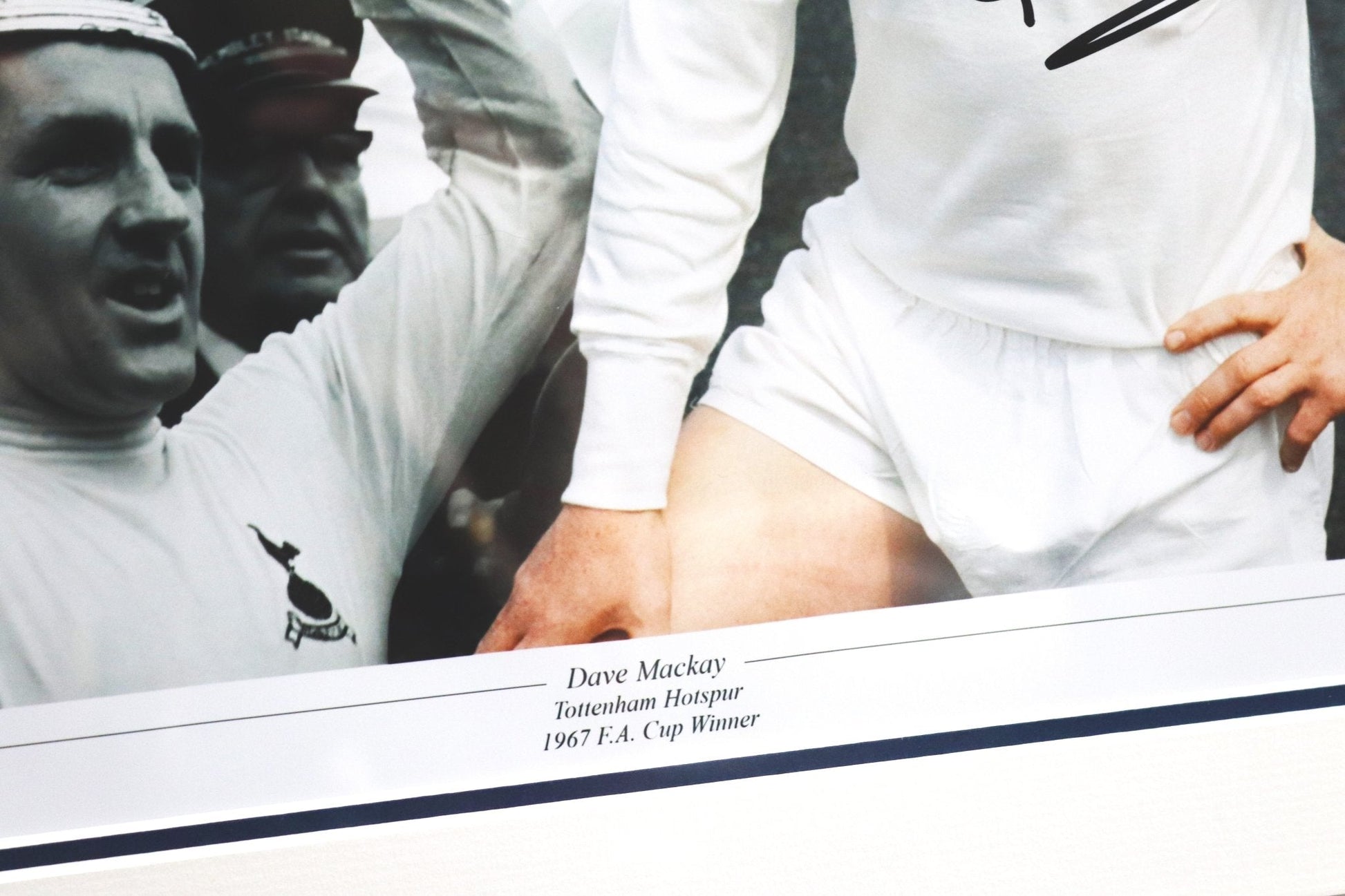 Tottenham Hotpspurs Dave Mckay signed frame display - Memorabilia Framers Shop