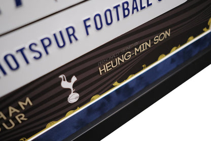 Tottenham signed roadsign by Heung Min Son - Memorabilia Framers Shop