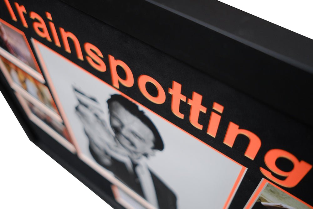 Train Spotting White card signed by Robert Carlyle - Memorabilia Framers Shop