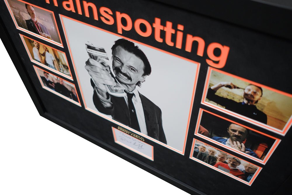 Train Spotting White card signed by Robert Carlyle - Memorabilia Framers Shop